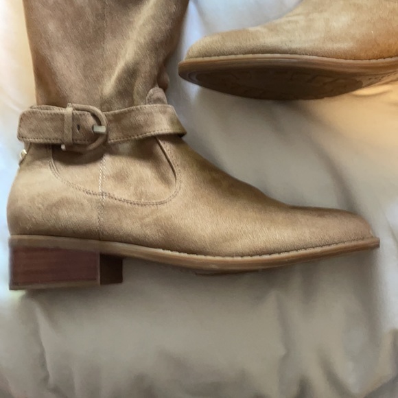 Suede over the knee boots. Worn once - Picture 4 of 5